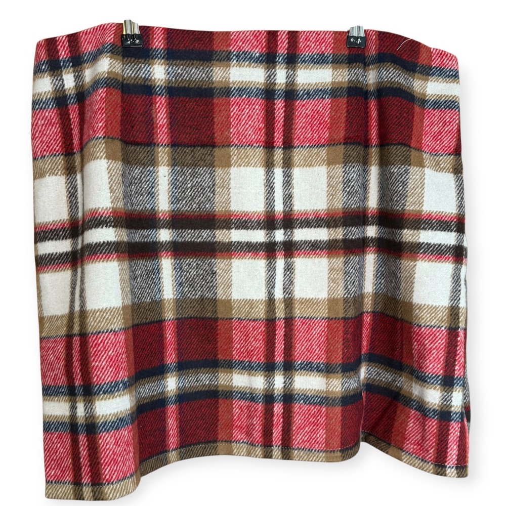 Plaid Skirt Women's XXL Plus Size Red‎ Brown White Checkered Mini